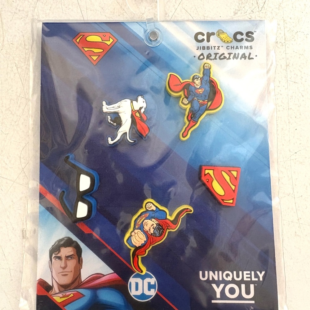 CROCS Superman Jibbitz Charms Set
